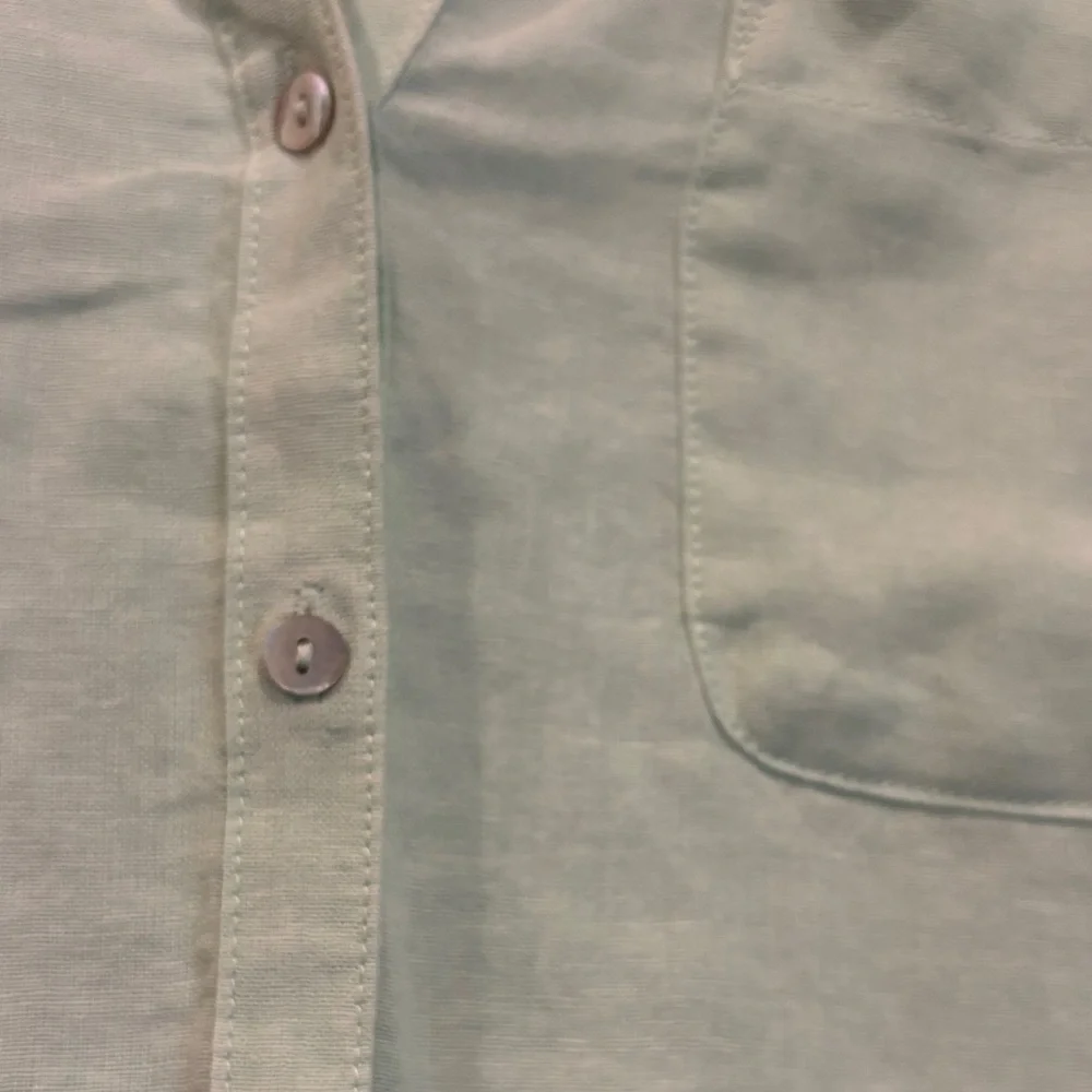 Sigrid Olsen Pale Green Linen Top, M - Picture 4 of 7